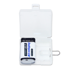 Paquetes de baterías de iones de litio recargables con carga USB para detectores de humo, <span class=keywords><strong>9V</strong></span>, 650mAh, tamaño prismático, juguetes, nuevo - Product Image 4