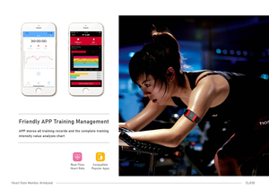 Saúde Inteligente Fitness <span class=keywords><strong>Monitor</strong></span> de Freqüência Cardíaca Braçadeira Bt ANT + Exercício banda inteligente HRV Tracker Braço <span class=keywords><strong>monitor</strong></span> sensor de freqüência cardíaca - Product Image 5