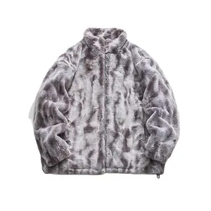 Logo personnalisé pour homme veste Sherpa décontractée Streetwear veste zippée veste d'hiver chaude polaire pour homme