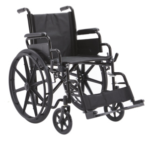 Silla de Ruedas Plegable Portátil con Ruedas Delanteras Sólidas y Amortiguadoras, Ideal para Viajes y Aeropuertos - Product Image 3