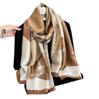 Mistyler 2025 – Nouveauté Tendance : Foulards Longs Légers en Soie et Polyester Imprimé Floral pour Femme (180*85CM) – Multifonctionnels Toutes Saisons