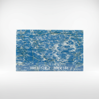 Dalles de marbre onyx bleu modernes et extravagantes, grandes dalles rétroéclairées, polies, translucides, naturelles, avec motif de chevalet, étanches, pour mur rétroéclairé