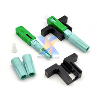 58mm SM SC/APC UPC Single-Mode Optical Connector FTTH Cold Fiber Optic Fast Connector 0.3dB Insertion Loss 45dB Return