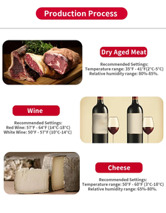 Meilleur séchoir de vieillissement de boeuf Cave à vin Température Humidité Viande vieillie sèche 145L Fromage Steak Ager - Product Image 6