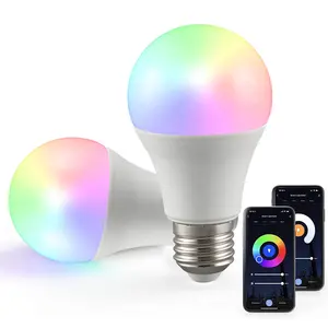 Tyua Smart Life App Fernbedienung Alexa Google Home Sprach steuerung 110V/220V A60 7W 9W RGB CCT Lichter LED Wifi Glühbirne Smart Glühbirne