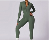 TOPKO Combinaison de yoga à manches longues et fermeture éclair pour femmes de haute qualité ODM OEM Combinaison de musculation à haute intensité