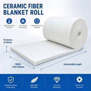 Coperta in Fibra Ceramica di Alta Qualità a Bassa Conducibilità Termica 1350C, Alta Allumina, Bassa Conducibilità Termica - Product Image 4
