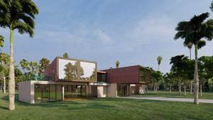 Cao cấp tùy chỉnh sang trọng xếp chồng lên nhau văn phòng-phong cách Modular container nhà-cao cấp thiết kế không gian văn phòng - Product Image 5