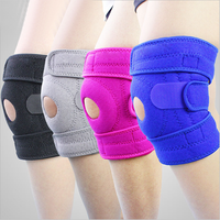 Genouillère ajustable en néoprène à rotule ouverte avec double stabilisateur pour la récupération des lésions du ménisque et du ligament croisé antérieur, confort optimal