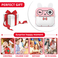 Cámara Térmica de Impresión Instantánea para Niños SourcingArk con Pantalla de Alta Definición de 2.4 Pulgadas, Material ABS, Diseño de Dibujos Animados, Cámara de Regalo Q5