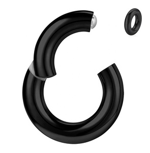 Anillos de la nariz de acero inoxidable de calibre grande con bisagras anillos de Aro para la nariz Septum Clicker Tragus Helix Cartílago Daith Rook <span class=keywords><strong>Ear</strong></span> Piercing - Product Image 3