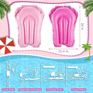 PVC Inflatable Flamingo Water <b>Slide</b> 610*168 CM with Two Skate Board for Kids Summer Outdoor Lawn Playing Water Fun - Product Image 4