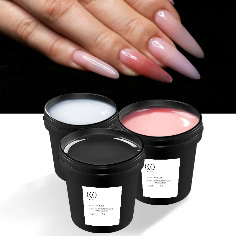 Extension Nail Gel 12 Colors 30g/60g/1kg build gel custom logo Clear Nudes Pink Hard Gel for Nails gel bulk