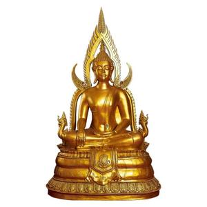 Statue de <span class=keywords><strong>Bouddha</strong></span> dorée de luxe en résine de fibre de verre, grande taille, pour intérieur et <span class=keywords><strong>extérieur</strong></span>, <span class=keywords><strong>Bouddha</strong></span> assis zen thaïlandais avec feuille d'aluminium, objet religieux - Product Image 1