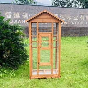 SDB002 Cage en bois écologique de vente chaude pour perroquet canari volière grand <span class=keywords><strong>oiseau</strong></span> d'élevage avec porte latérale - Product Image 5