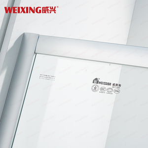 Thiết kế cổ điển phòng tắm đóng khung Tempered Glass vòi hoa sen cửa Vòng Chrome nhôm phòng tắm - Product Image 6