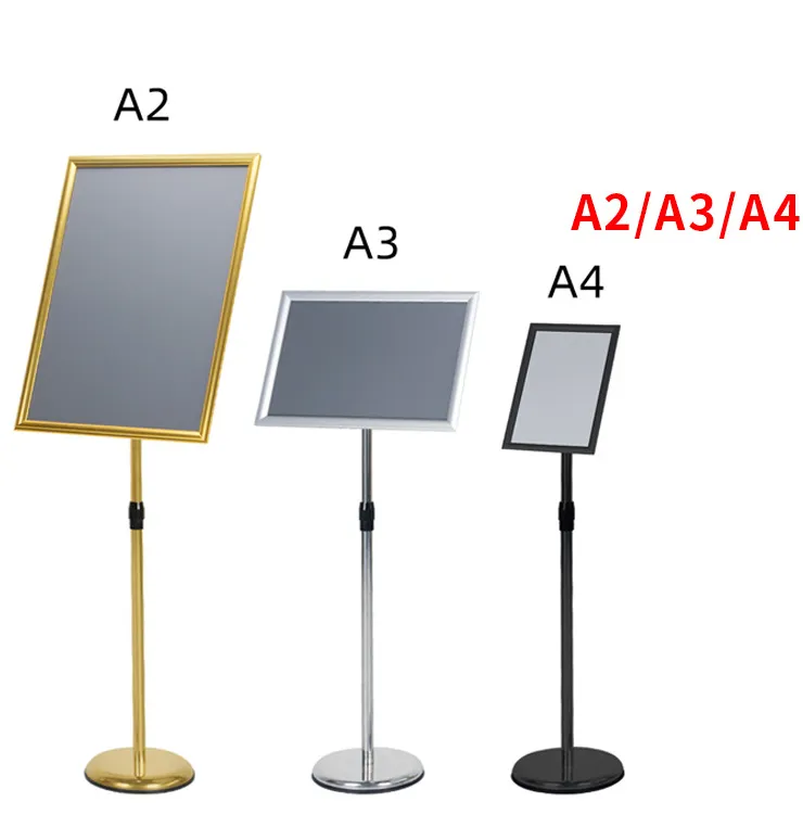 Menu Stand A3 Poster Display Floor Stand A4 24x36 Poster Frame Floor Sign Stand Display Sign Holder Adjustable Paper Holder