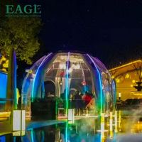 3M à 6M Commercial Clear Igloo Bubble Tent Modern Design Full House Outdoor Geodesic Dome for Sunrooms & Glass Houses