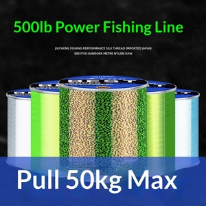 Fil de pêche en nylon/fibre de 500 m - Haute résistance à la traction pour la pêche en rivière et en mer, ligne secondaire et ligne principale invisibles, 6 rouleaux/boîte - Product Image 2