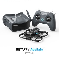 Kit de drone FPV BETAFPV Aquila16 Expert en plastique, télécommande 200m, lunettes VR03, moteur sans balais avec caméra, 8 minutes de vol