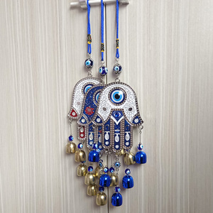 Carillones de viento de mano de Fátima al por mayor adornos colgantes ojos malvados azules diseño vintage carillones de viento de <span class=keywords><strong>ojo</strong></span> de diablo para decoración del hogar - Product Image 2