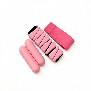 <span class=keywords><strong>Kit</strong></span> d'accessoires de Pilates rose : Équipement d'entraînement personnalisé, ensemble d'haltères circulaires et triangulaires, anneau de Pilates et poids de cheville, barre longue - Product Image 1