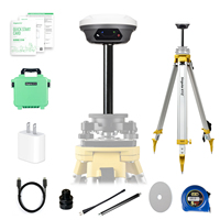 Récepteur GNSS RTK haute précision E1 RTK, kit professionnel base et mobile avec collecteur de données et bâton de centrage