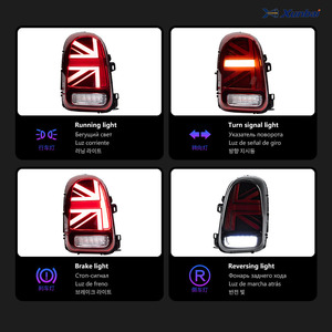 Feux arrière LED style Union Jack avec DRL et clignotants, compatibles <span class=keywords><strong>MINI</strong></span> <span class=keywords><strong>Countryman</strong></span> F60, pièces de modification et amélioration pour voiture - Product Image 4
