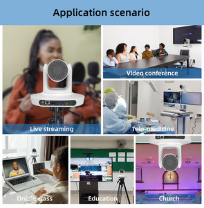 New Promotion 4K PTZ Optics Camera 20x Zoom Auto Tracking Video Conference Group Camera 3pcs & Camera Controller Conference Kit - Product Image 4