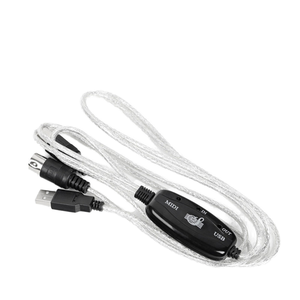 <strong>USB</strong> IN-OUT <strong>MIDI</strong> Interface Cable Converter PC <strong>to</strong> Music Keyboard Cord <strong>Adapter</strong> Free Shipping Wholesale for Cars - Product Image 1