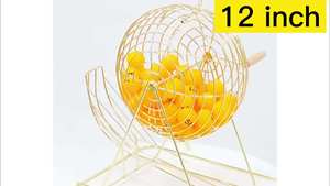 Benutzer definiertes Bingo-Set mit Bingo-Bällen Lotterie-Maschine Zieh maschine und Bingo-Karte - Product Image 5