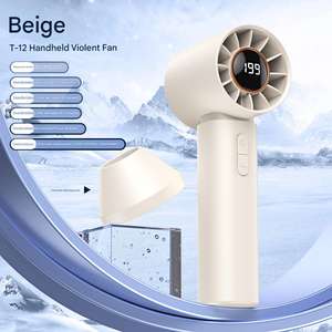 Ventilador de Mano Turbo sin Aspas, 5 Velocidades, Control Táctil, Recargable por USB, Ecológico, Silencioso, Portátil, para Uso en el Automóvil - Product Image 6