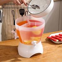 Botol air dingin dengan tutup sedotan untuk lemari es, teko teh, botol air lemon rumah tangga, ember air dingin tertutup rapat untuk penggunaan musim panas
