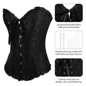 Plus Size Waist Shaper <strong>Corset</strong> C D E Cup Purple Green Sexy Bustier <strong>Top</strong> for Women - Product Image 4