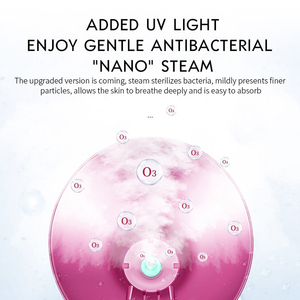 Vaporizador Facial Eléctrico Profesional con Iones Nano, Aromaterapia, Boquilla Ajustable, Protección Contra Sobrecalentamiento, Vaporizador de Niebla Caliente para el Hogar - Product Image 5
