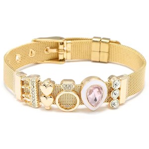 Pulsera de Plata 925 Original con Logotipo, <span class=keywords><strong>Corona</strong></span> y Cuentas en Forma de Corazón, Pulsera de Malla, Joyería Fina para Mujer, Regalo, Solicitar Catálogo - Product Image 3