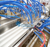 China buen precio máquina PVC techo máquina PVC pared Panel que hace la máquina PVC WPC Panel línea de producción