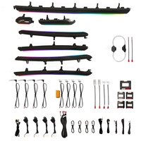 Kit de rétrofit d'éclairage ambiant LED intérieur TMPRO compatible avec Audi A3/S3/RS3 2013-2020, pièces de garniture en fibre de carbone
