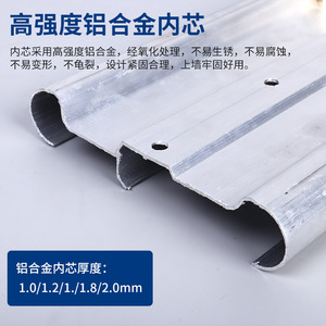 Barandillas de Aleación de Aluminio y PVC Antideslizantes y Anticolisión para Hospitales, Barandillas de Pared para Corredores de Residencias de Ancianos y Centros de Salud - Product Image 2