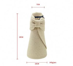 Custom Logo Sun Visor <b>Hat</b> Foldable <b>Straw</b> <b>Hat</b> <b>Summer</b> Beach <b>Hats</b> for Woman - Product Image 3