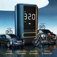 Gonfleur de pneus de voiture portable sans fil en métal, pompe à air rechargeable 150 PSI avec arrêt automatique pour gonflage des pneus de berlines et de véhicules électriques