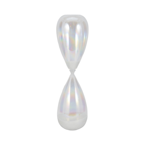 Scultura moderna a forma di clessidra iridescente, decorazione per la casa, soggiorno, camera da letto, ufficio, elegante elemento decorativo. - Product Image 3