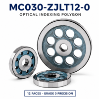 Polygone d'indexation optique MC030-ZJLT12-0 à 12 faces, grade 0, angle standard pour la calibration de table rotative HRC 62-65
