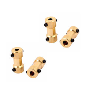 Conector adaptador de acoplamiento de eje de Motor de junta de latón personalizado de 4mm a <span class=keywords><strong>5mm</strong></span> para fabricación de piezas de aviones RC servicio Cnc - Product Image 3