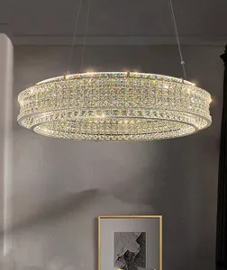 Lampadari di cristallo moderno k9 luci pendenti rotonde k9 lampadari di cristallo per soggiorno sala da pranzo stanza rossa