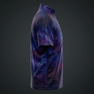 เสื้อโบว์ลิ่งผู้ชาย ผ้าโพลีเอสเตอร์ 100% ระบายอากาศได้ดี แห้งเร็ว คอสูง ทรงปกติ ดีไซน์ใหม่ พิมพ์ลายดิจิตอลตามสั่ง ผ้าถัก สปอร์ต - Product Image 3