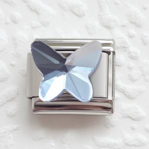 Bracelet élastique DIY en cristal multicolore avec breloque en acier inoxydable de style italien, perle et cœur, bracelets de style italien - Product Image 2