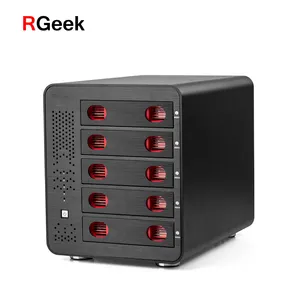 RGEEK Nas 5 Bays เคส Hot Swap Server ITX ขนาดมินิและเดสก์ท็อป4 Bay 5 Bay Nas