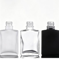 Flacons de parfum carrés plats vides / Flacons compte-gouttes transparents pour huiles essentielles / Bouteilles en verre vides pour échantillons et décoration