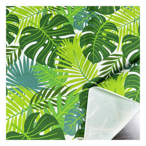 ファクトリーアウトレットグリーントロピカルデザインデジタルカスタマイズヘビー級100% コットンプリント生地キャンバスとして家庭用テキスタイル - Product Image 6